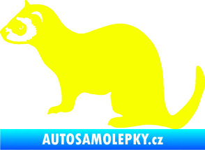 Samolepka Fretka 001 levá Fluorescentní žlutá
