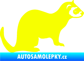 Samolepka Fretka 001 pravá Fluorescentní žlutá
