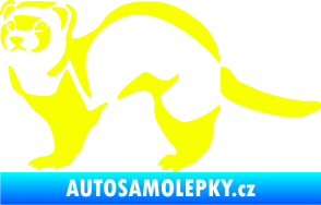 Samolepka Fretka 002 levá Fluorescentní žlutá