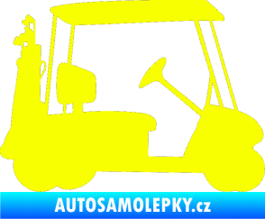 Samolepka Golfista 012 pravá Fluorescentní žlutá