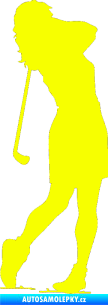 Samolepka Golfistka 015 levá Fluorescentní žlutá