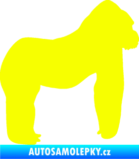 Samolepka Gorila 001 pravá Fluorescentní žlutá