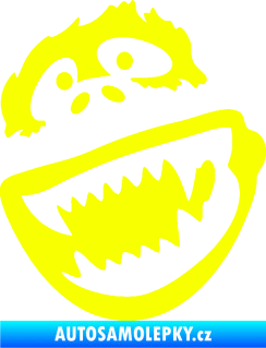 Samolepka Gorila 002 levá Fluorescentní žlutá