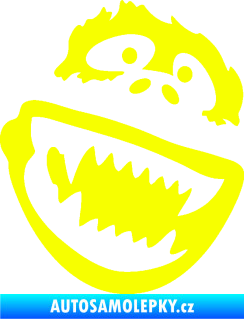 Samolepka Gorila 002 pravá Fluorescentní žlutá