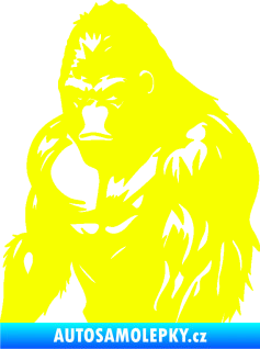 Samolepka Gorila 004 levá Fluorescentní žlutá