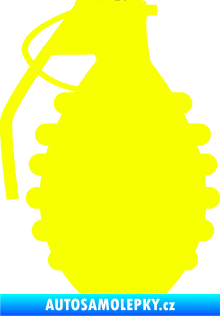 Samolepka Granát 002 levá Fluorescentní žlutá