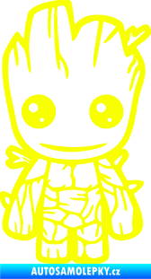 Samolepka Groot 002 levá baby Fluorescentní žlutá