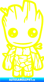 Samolepka Groot 002 pravá baby Fluorescentní žlutá