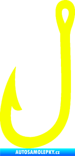 Samolepka Háček na ryby 001 levá Fluorescentní žlutá