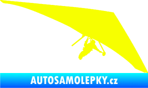 Samolepka Hang Glider 001 pravá rogalo Fluorescentní žlutá