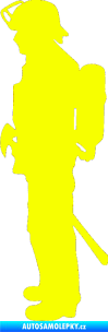 Samolepka Hasič 003 levá Fluorescentní žlutá