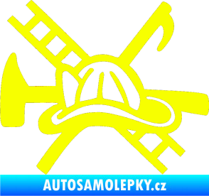 Samolepka Hasič 005 levá Fluorescentní žlutá