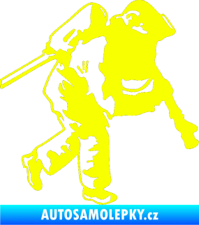 Samolepka Hasič 006 pravá Fluorescentní žlutá