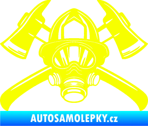 Samolepka Hasič 014 Fluorescentní žlutá