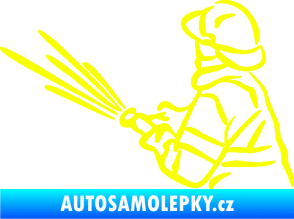 Samolepka Hasič 015 levá Fluorescentní žlutá