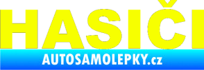 Samolepka HASIČI Fluorescentní žlutá