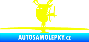 Samolepka Helikoptéra model 001 levá Fluorescentní žlutá