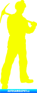Samolepka Horník 001 pravá Fluorescentní žlutá