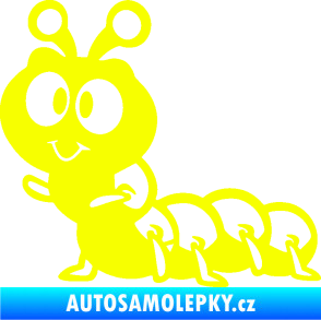 Samolepka Housenka 002 levá Fluorescentní žlutá