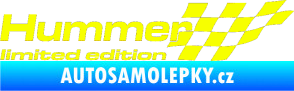 Samolepka Hummer limited edition pravá Fluorescentní žlutá