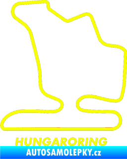 Samolepka Okruh Hungaroring Fluorescentní žlutá