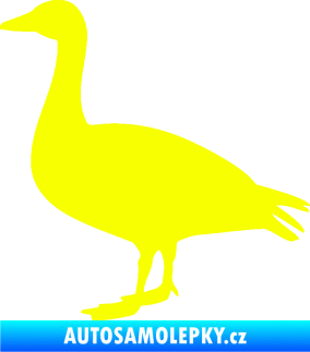 Samolepka Husa 001 levá Fluorescentní žlutá