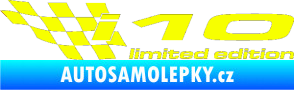 Samolepka i10 limited edition levá Fluorescentní žlutá