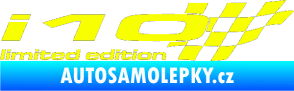 Samolepka i10 limited edition pravá Fluorescentní žlutá
