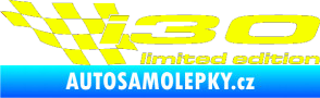Samolepka i30 limited edition levá Fluorescentní žlutá