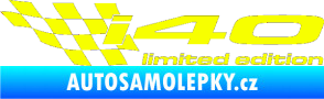 Samolepka i40 limited edition levá Fluorescentní žlutá