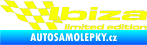 Samolepka Ibiza limited edition levá Fluorescentní žlutá