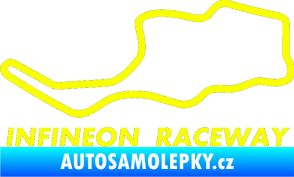 Samolepka Okruh Infineon Raceway Fluorescentní žlutá