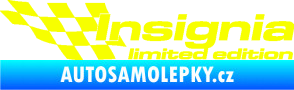 Samolepka Insignia limited edition levá Fluorescentní žlutá