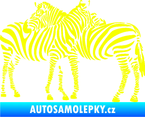 Samolepka Interiér 019 levá zebry Fluorescentní žlutá