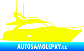 Samolepka Jachta 001 pravá Fluorescentní žlutá