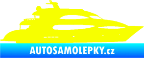 Samolepka Jachta 002 pravá Fluorescentní žlutá