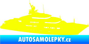 Samolepka Jachta 003 pravá Fluorescentní žlutá