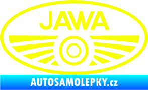 Samolepka Jawa logo Fluorescentní žlutá
