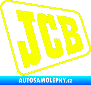 Samolepka JCB - jedna barva Fluorescentní žlutá
