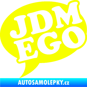 Samolepka JDM Ego Fluorescentní žlutá
