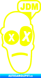 Samolepka JDM Man Fluorescentní žlutá
