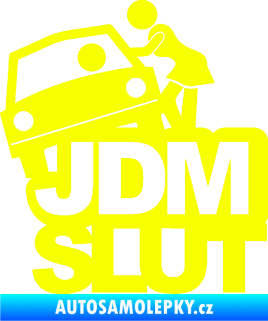 Samolepka JDM Slut 001 Fluorescentní žlutá