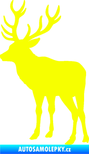 Samolepka Jelen 003 levá Fluorescentní žlutá