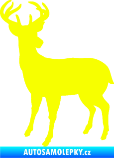Samolepka Jelen 004 levá Fluorescentní žlutá