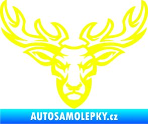 Samolepka Jelen 006 Fluorescentní žlutá