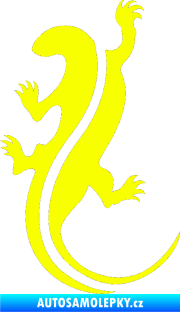 Samolepka Ještěrka 001 levá Fluorescentní žlutá