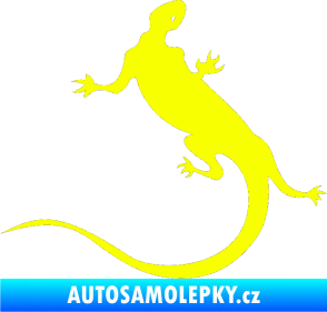 Samolepka Ještěrka 004 levá Fluorescentní žlutá