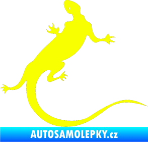 Samolepka Ještěrka 004 pravá Fluorescentní žlutá