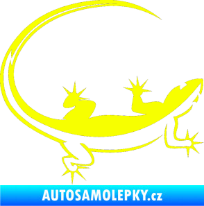 Samolepka Ještěrka 010 pravá Fluorescentní žlutá