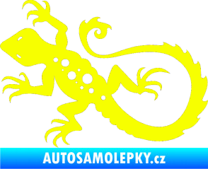 Samolepka Ještěrka 012 levá Fluorescentní žlutá